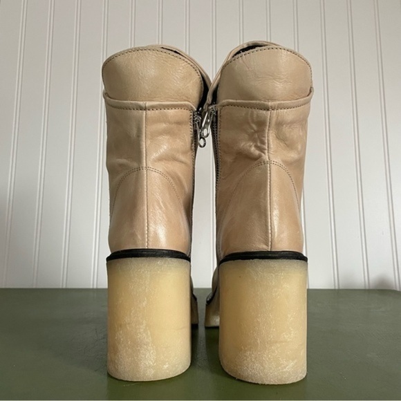 NWT Free People JACK ZIP Ankle Boots in Camel Leather *Spain* - Picture 4 of 16